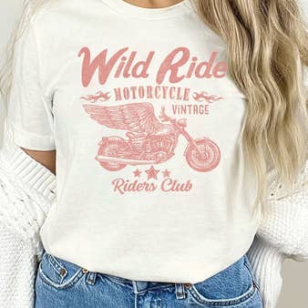 Wild Ride Motorcycle Riders Club Graphic Tshirts