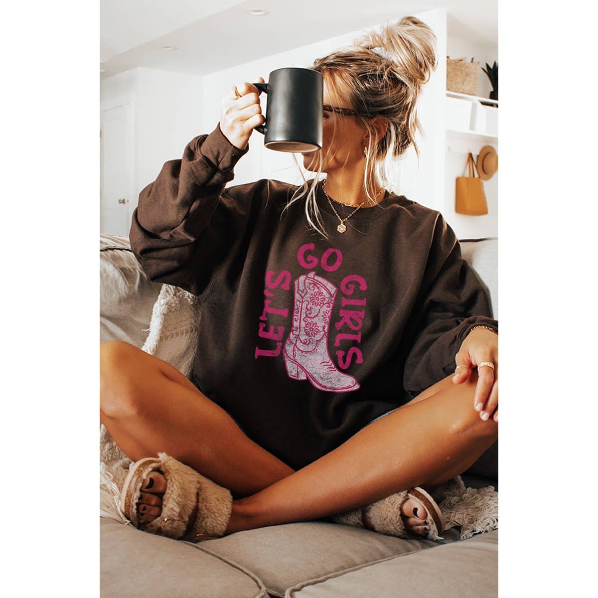 Cowgirl Era Vintage Graphic  Sweatshirts