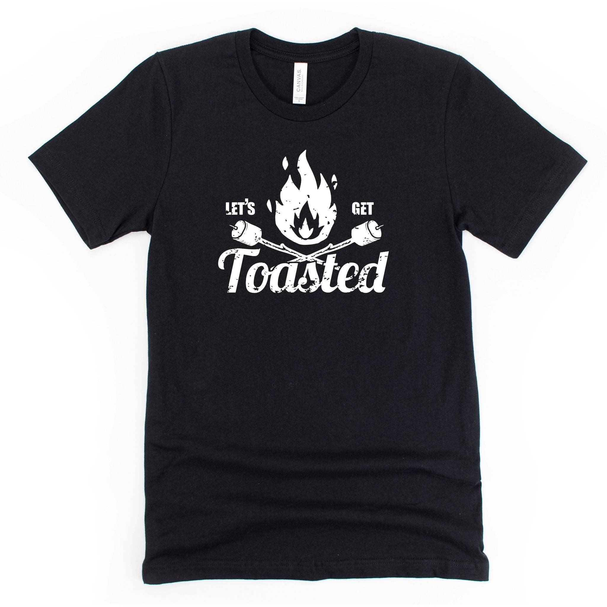 Let’S Get Toasted Campfire Graphic Tee 008