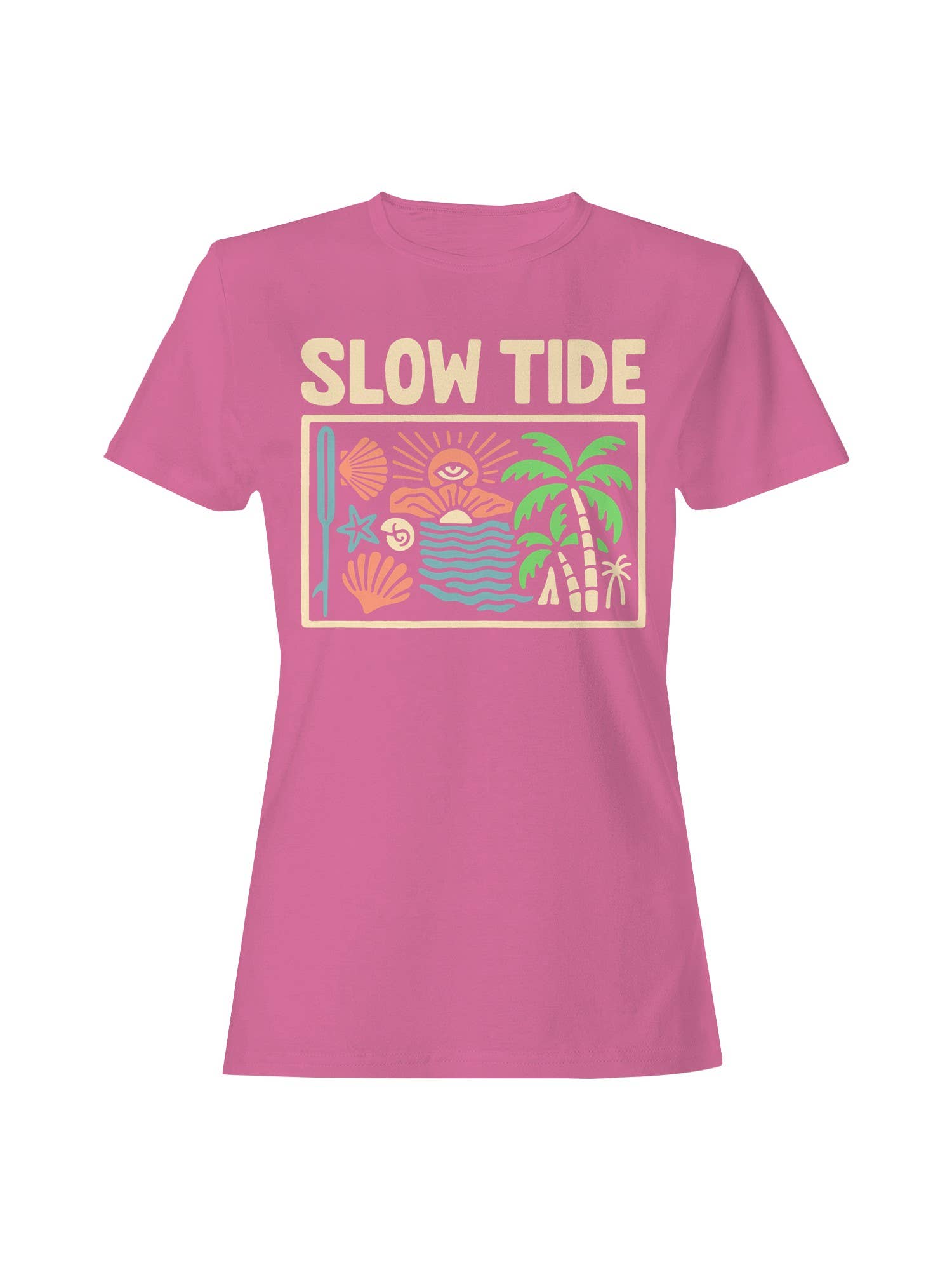 Slow Tide Beach Vibe Art Women's T-Shirt