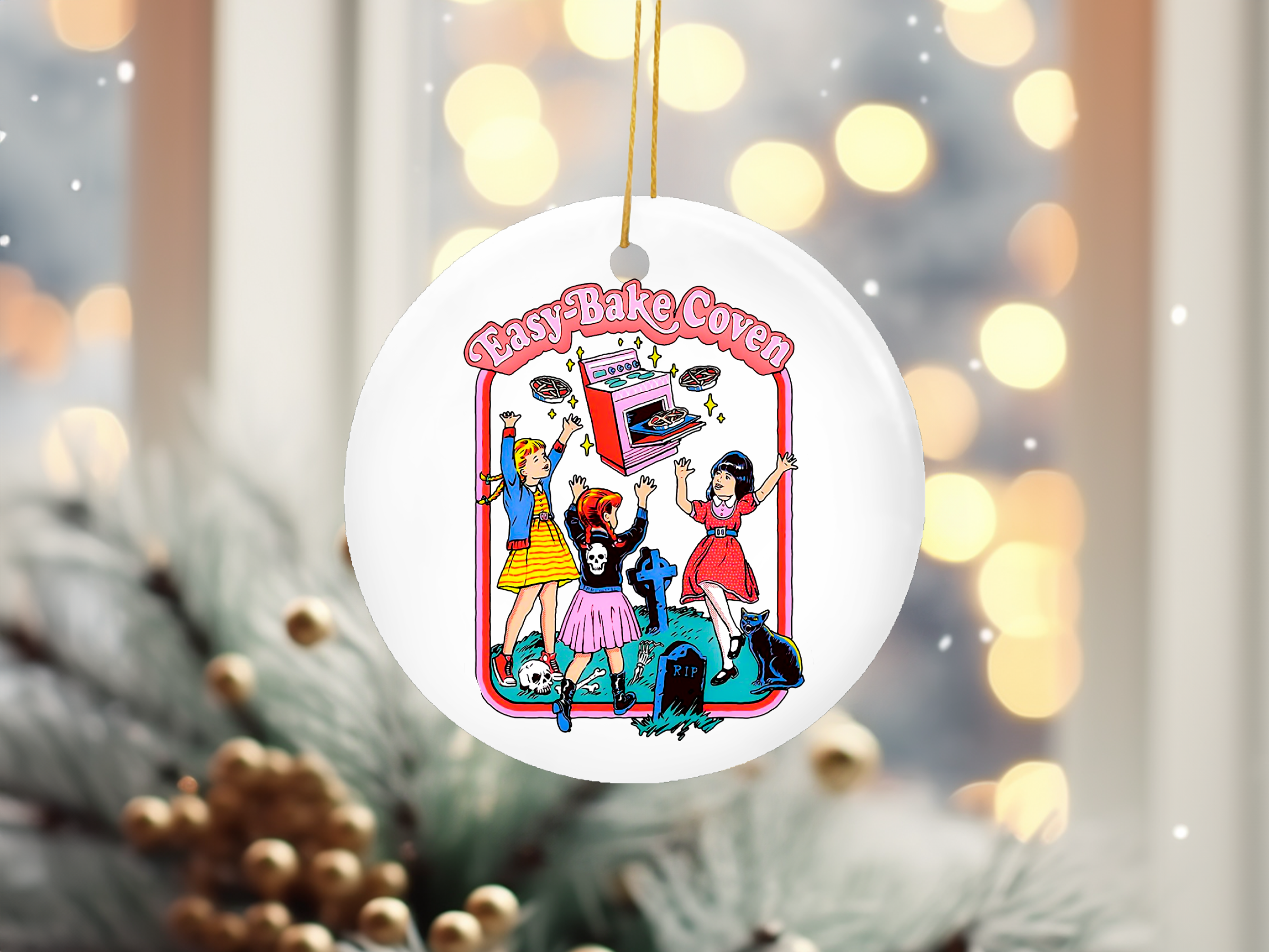 Easy Bake Coven Halloween Retro Christmas Ornament