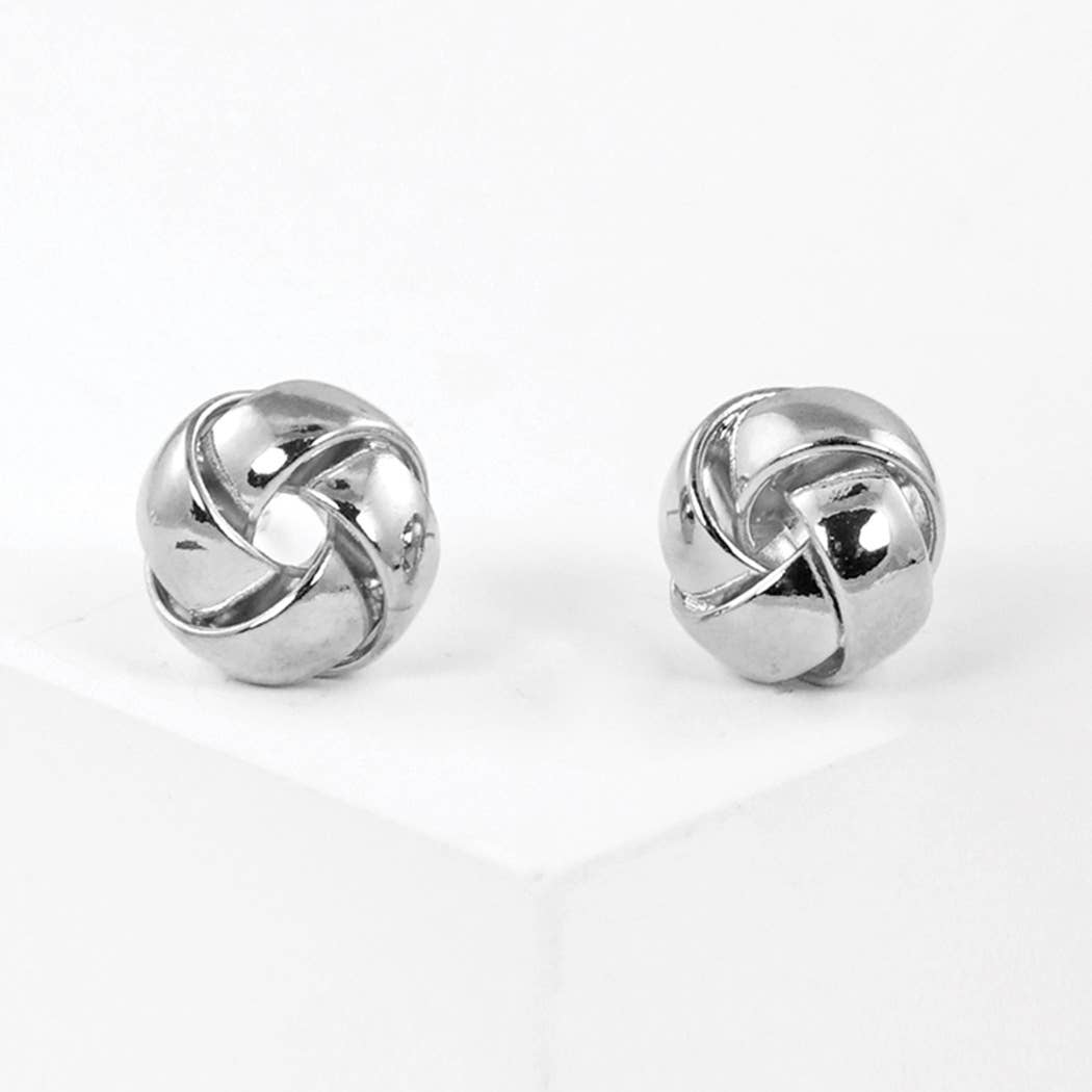Gold-Dipped Knotted Earring