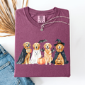 Adorable Halloween Dogs, Bats, Pumpkins, Spooky T-Shirt