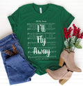 I'll Fly Away Hymn T-Shirt - White Ink