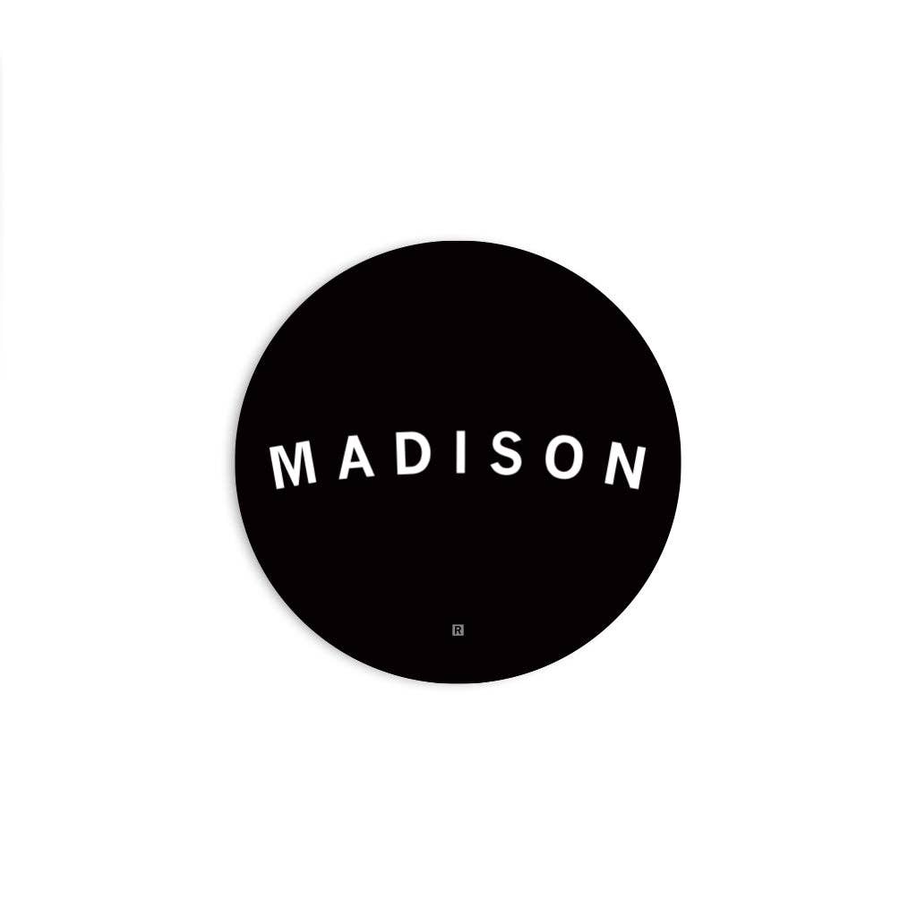 Madison Curved Logo Die-Cut Sticker