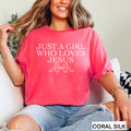 Just A Girl Who Loves Jesus | Christian Graphic Tee | Gildan
