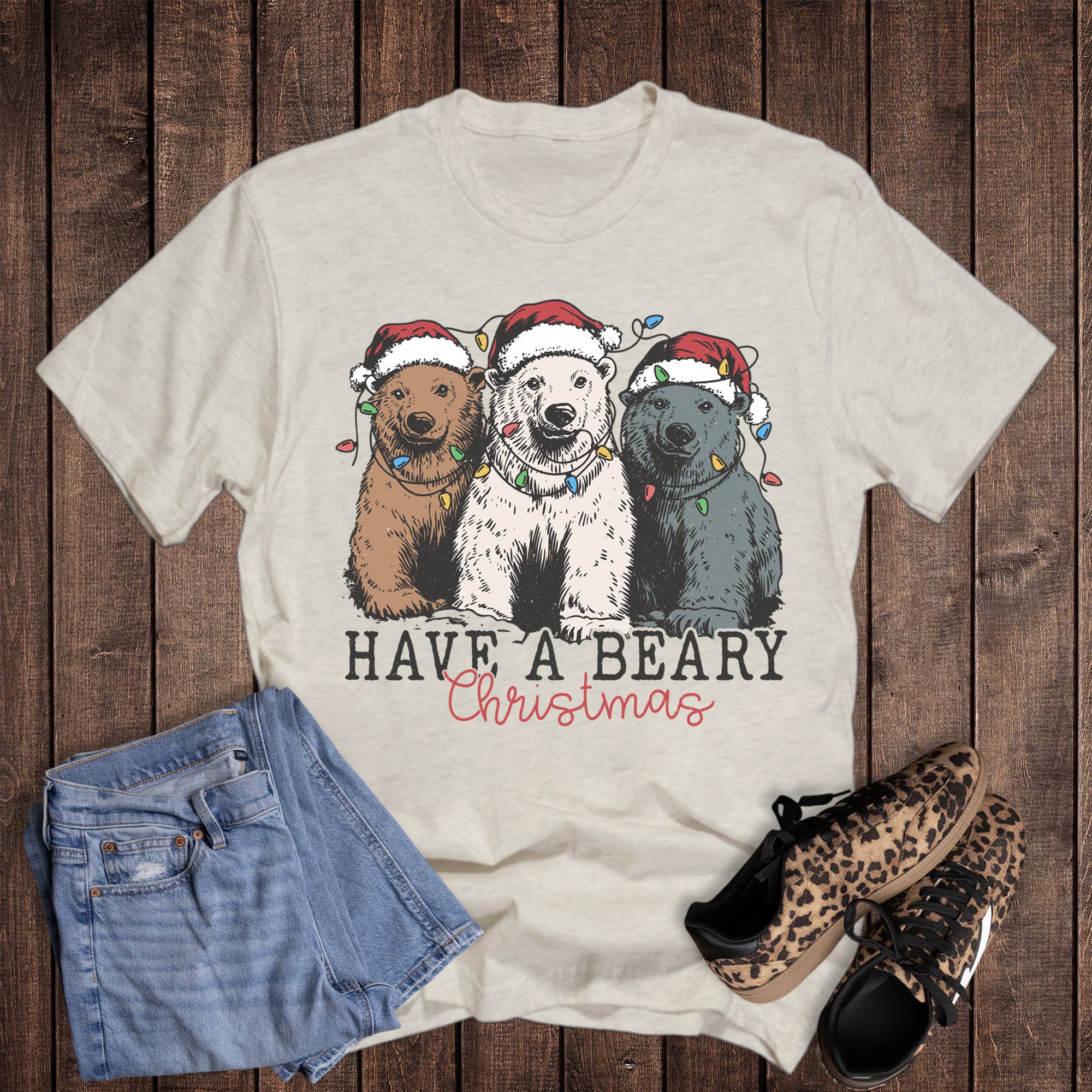 Christmas Have A Beary Christmas Graphic Tee