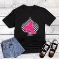 Western Cowboy Checked Spade Graphic Tee