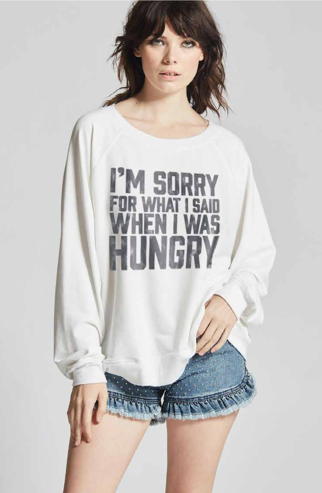 303438 - 430 When I Was Hungry Graphic Sweatshirt