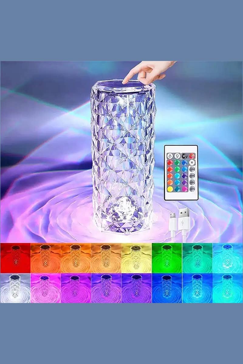 .0212 Crystal Desk Lamp Accent Lamp 16 Colors SI-25693