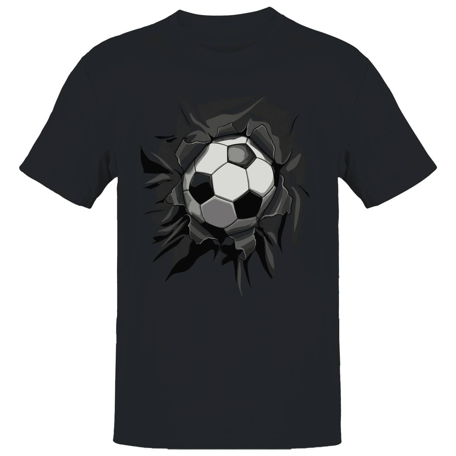 Soccer Breaking Through Art Men's T-Shirt