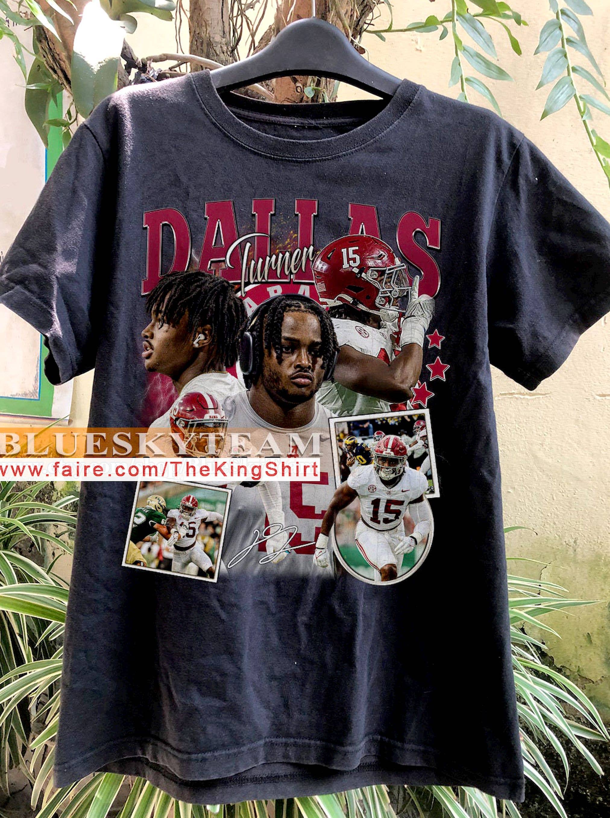 Vintage 90s Dallas Turner T-Shirt - Retro Football Gift AZ01