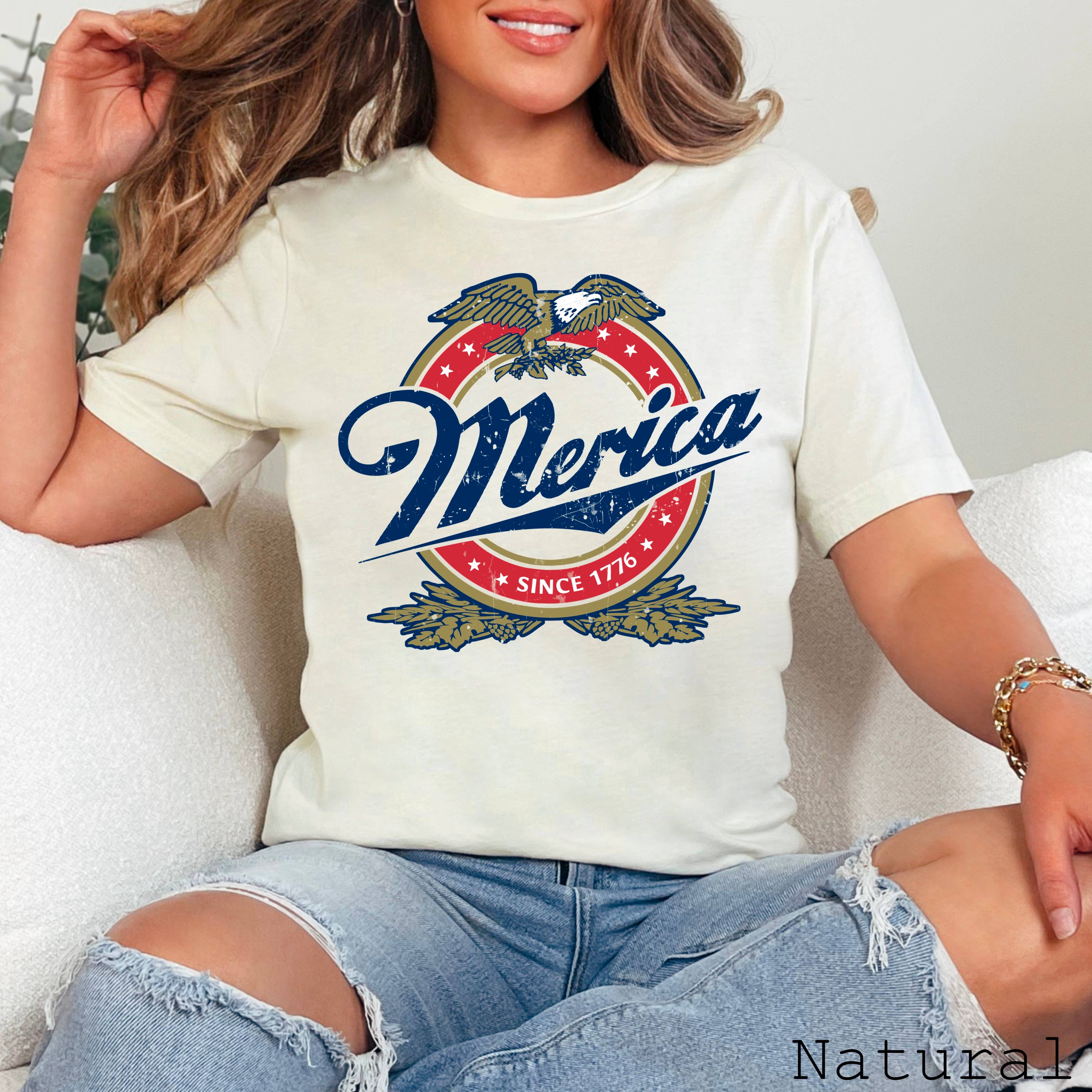 Merica July 4th Graphic Tee  | Bella Canvas