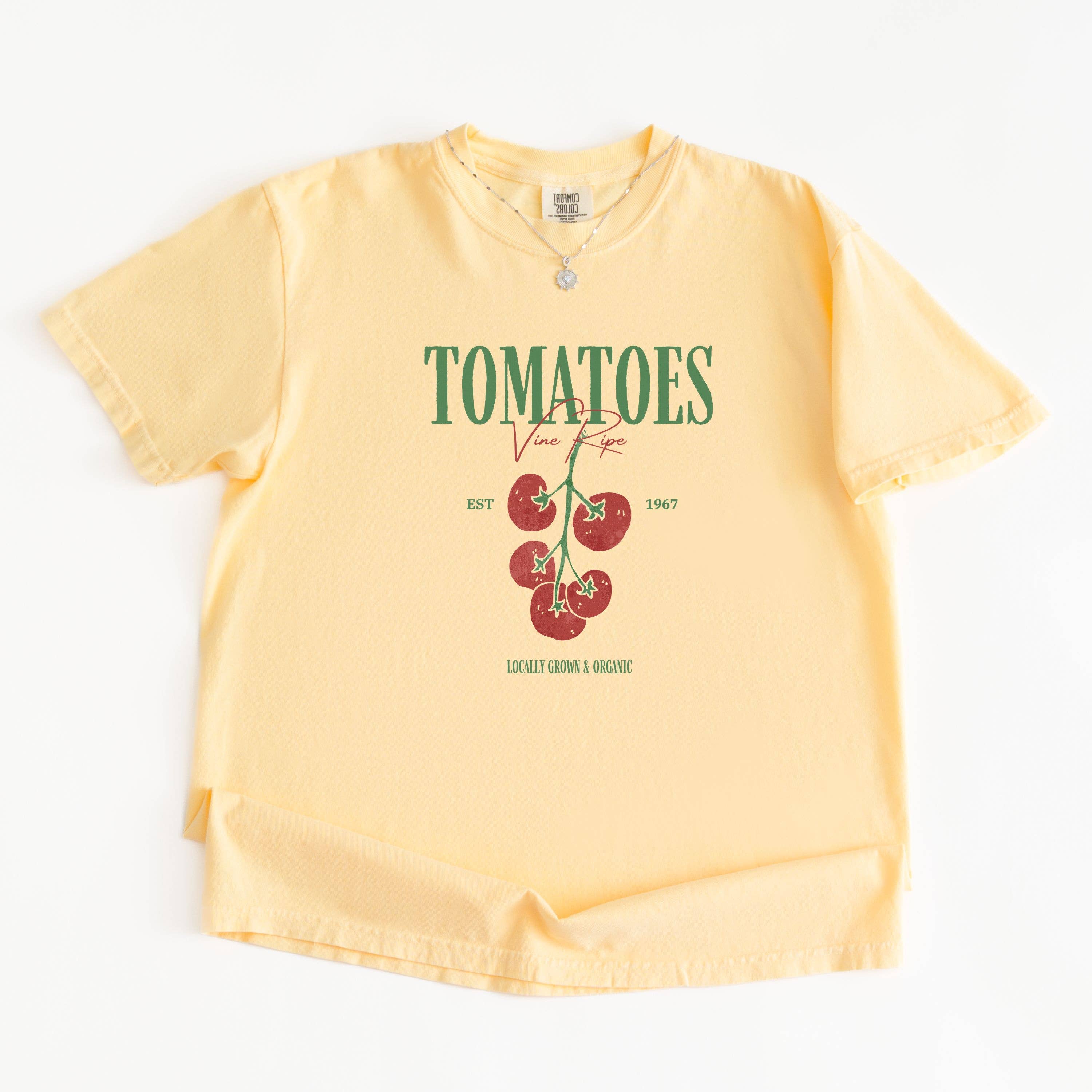 Graphic Tee Coastal, Tomatoes Tee, Trendy Graphic Tee