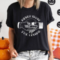 Never Trust the Living Halloween T-Shirt White Print