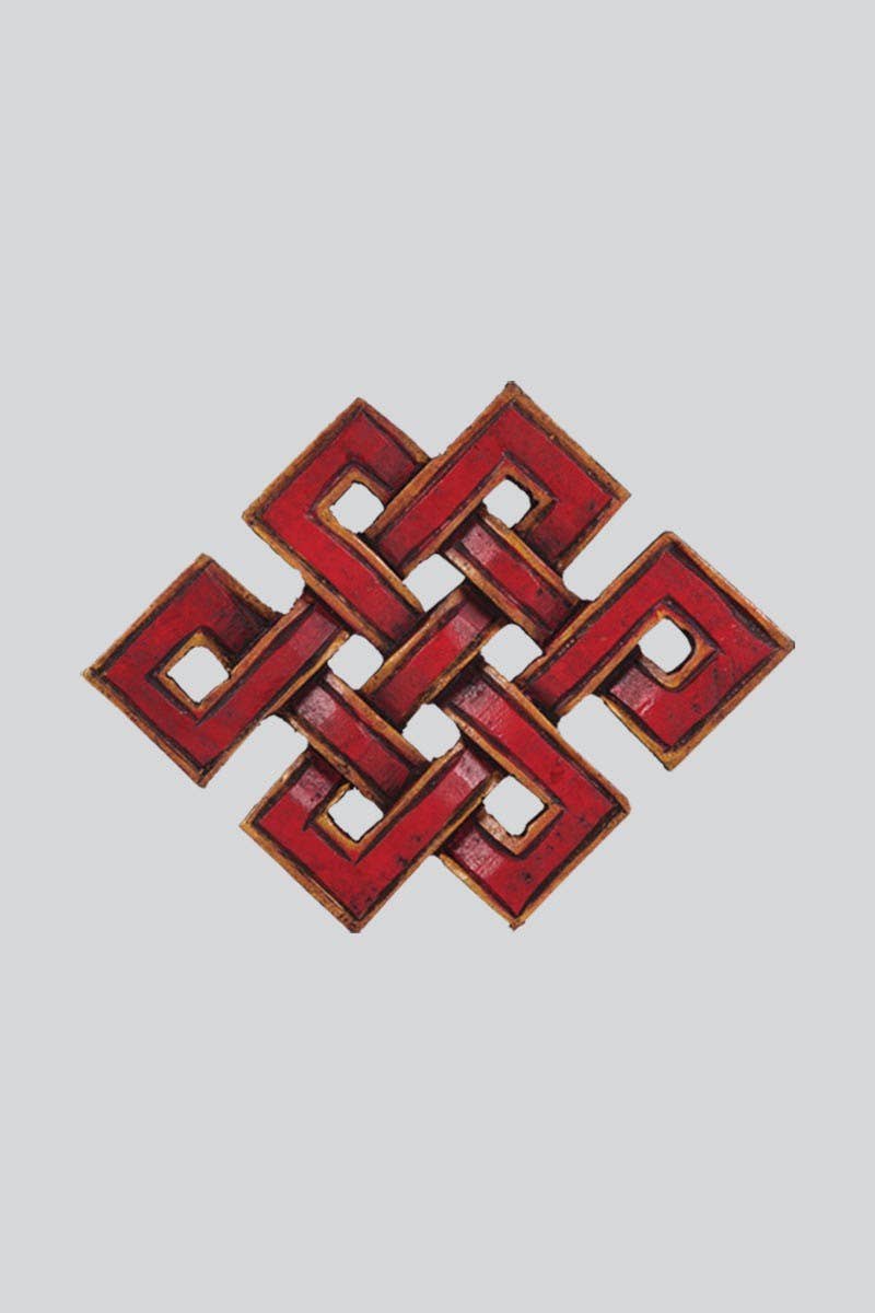 Red Wooden Endless Knot (EN-02)