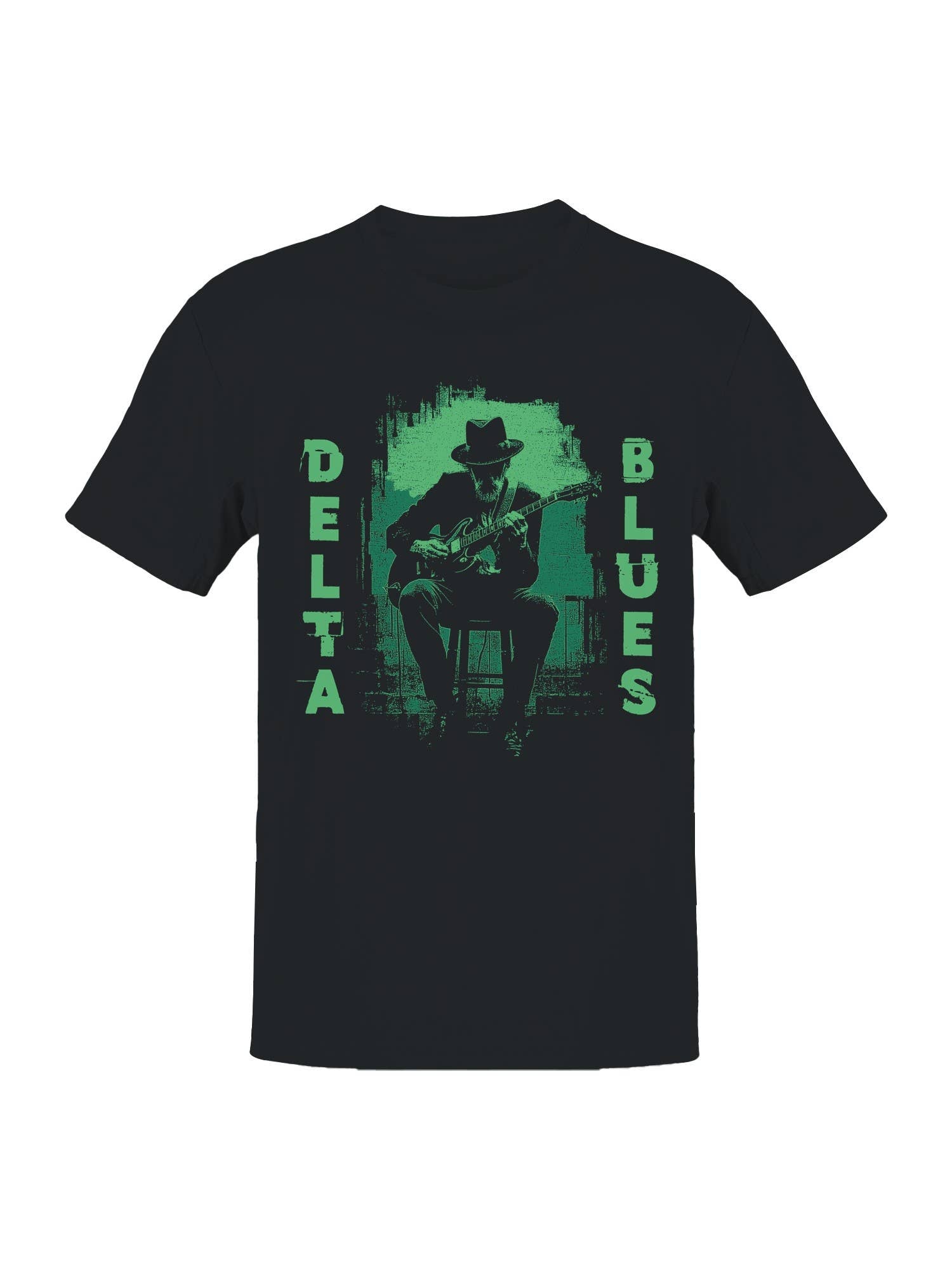 Delta Blues Guitarist Art Print Men's T-Shirt