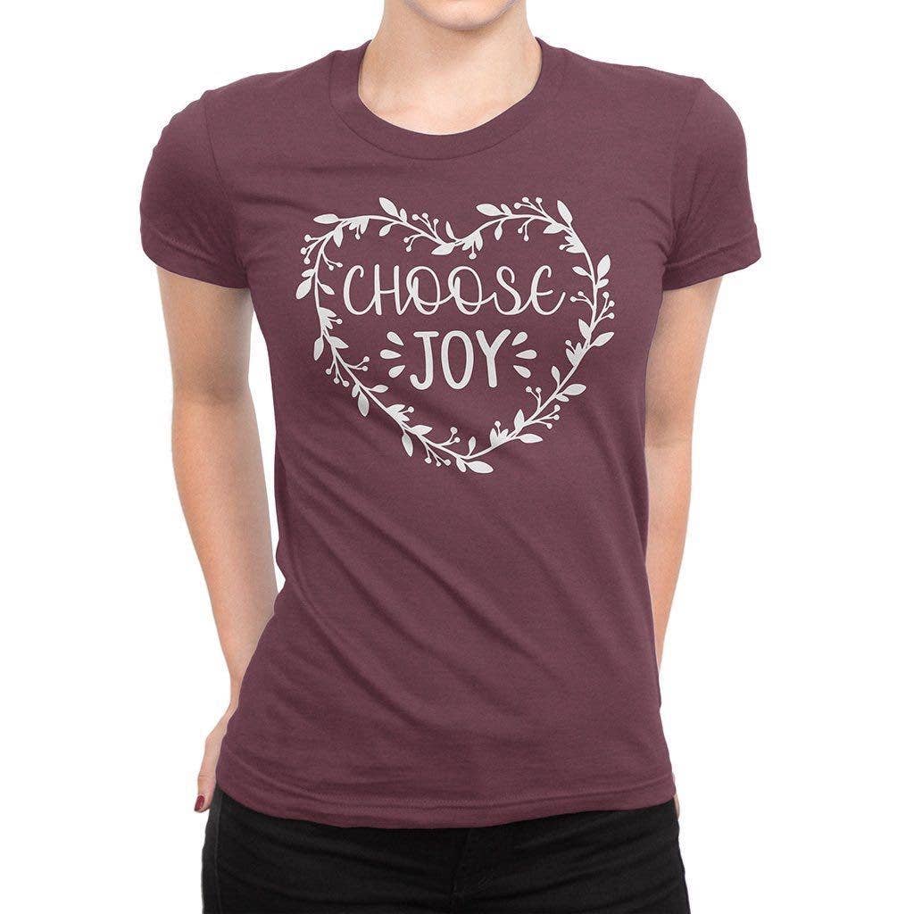 Choose Joy Graphic Tee Shirt - Junior Cut