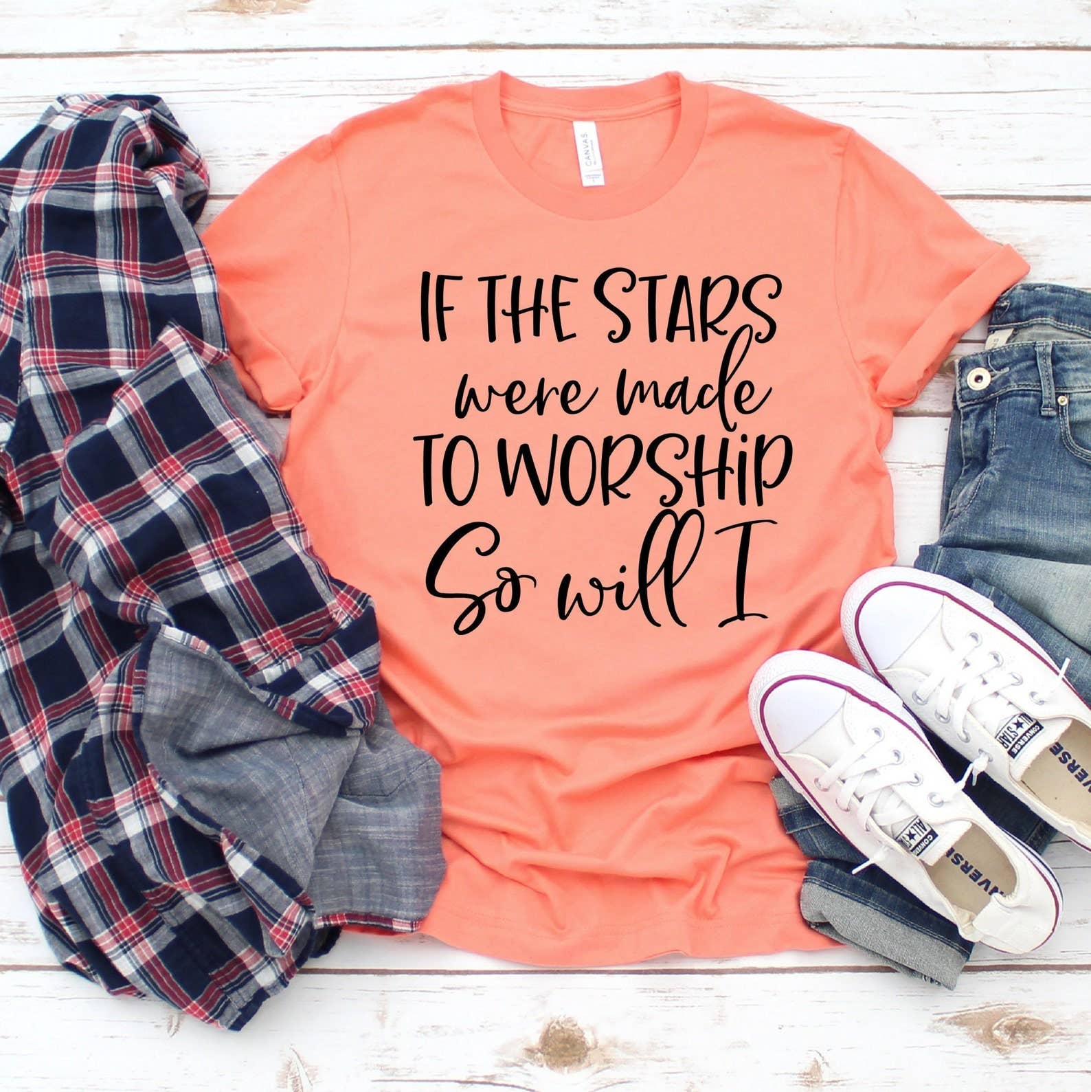 If the Stars Were Made To Worship So Will I T-Shirt