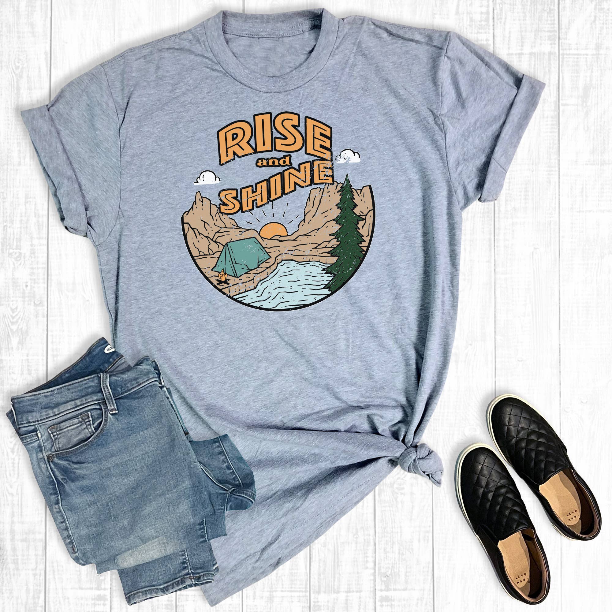 Rise and Shine Camping Graphic Tee