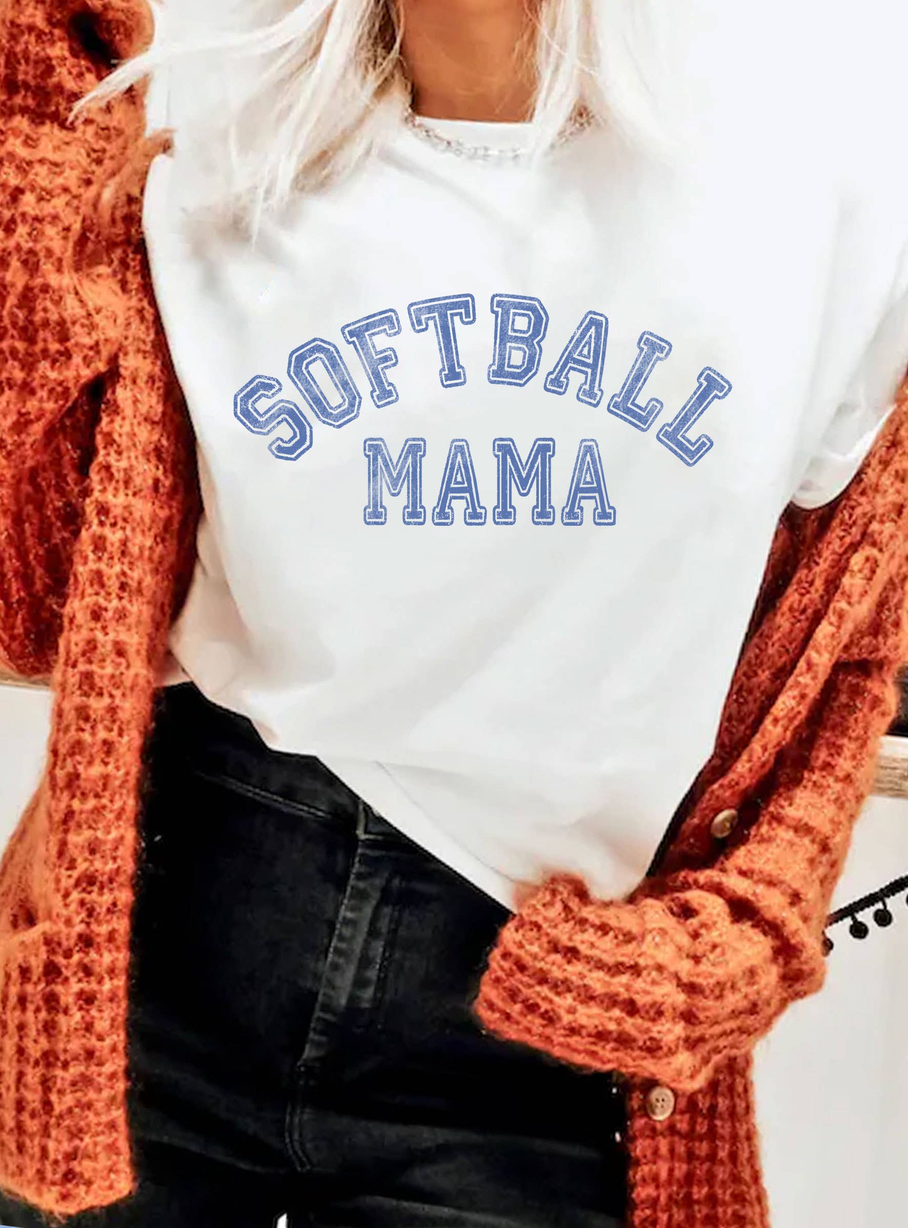 Softball Mama Graphic T Shirts