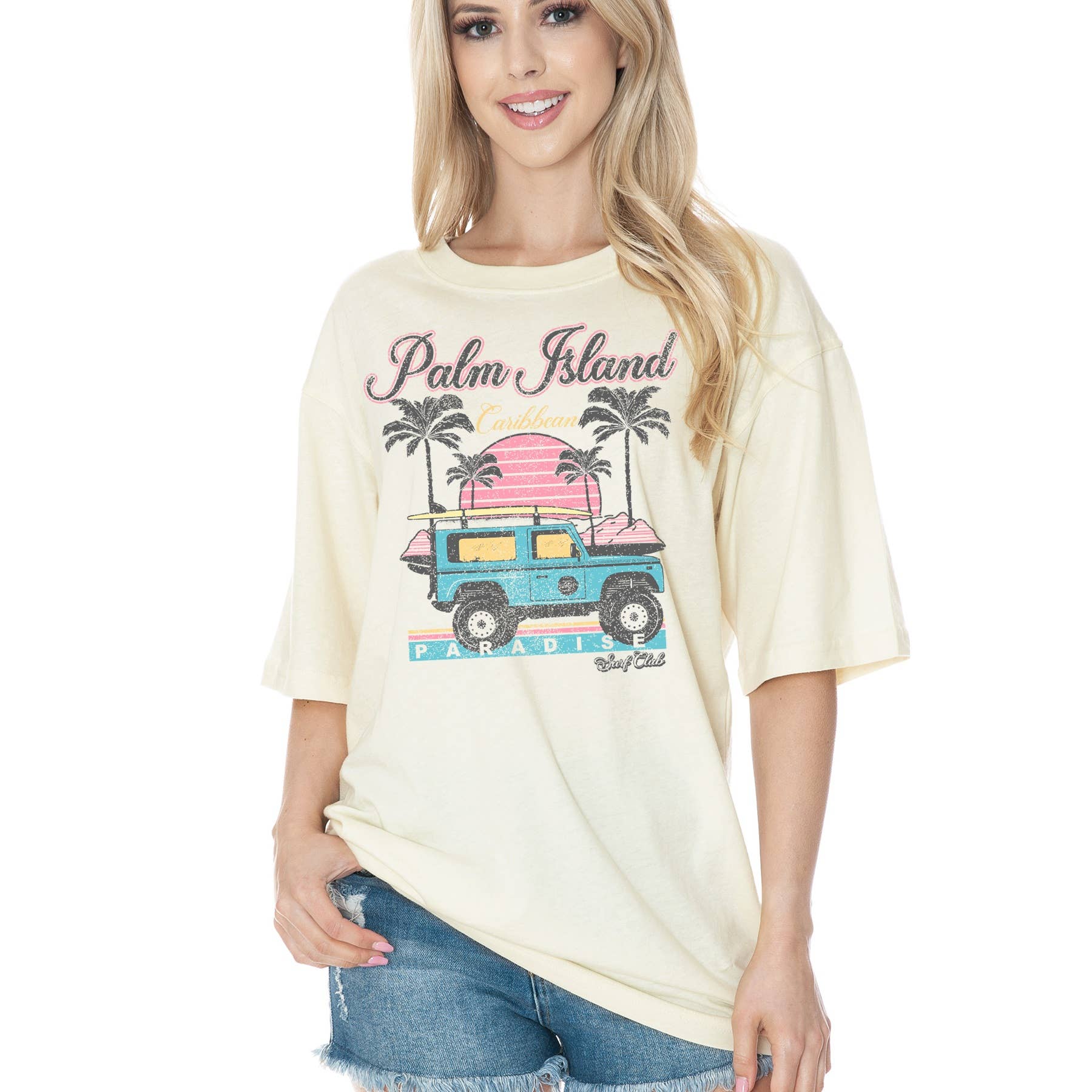 Unisex  Oversized - Palm Island