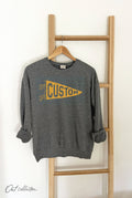 Custom Pennant Heather Mineral Graphic Sweatshirt