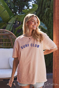 Surf Club Oversized Mineral Washed Graphic Top