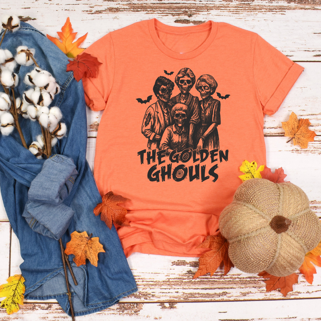 The Golden Ghouls Halloween Graphic Tee