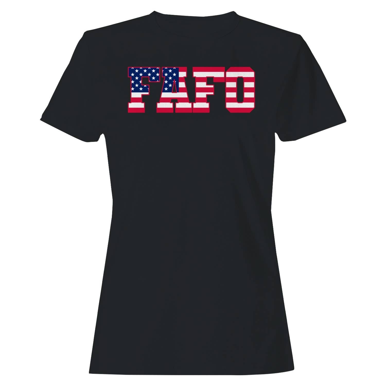Fafo American Flag Slogan Women's T-Shirt