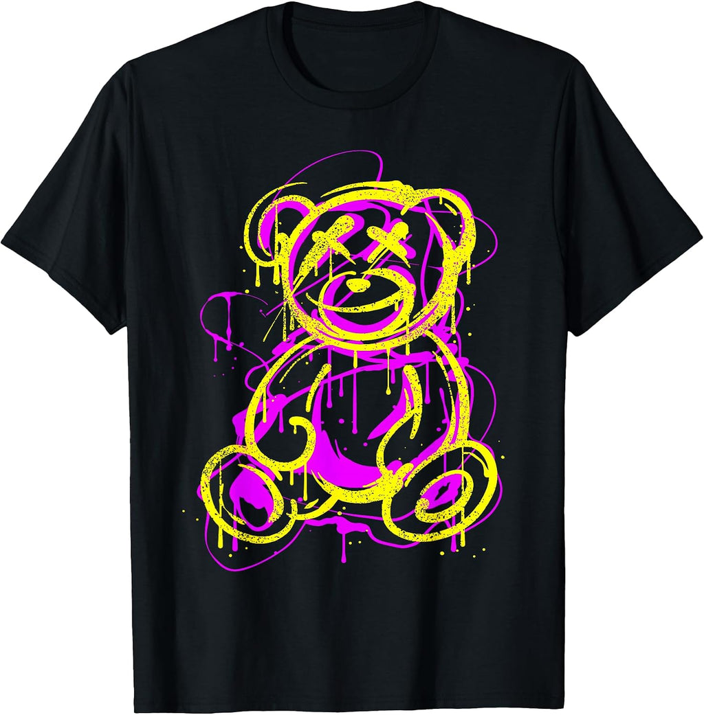 Graffiti Streetart Bear, bear Cartoon Hip-hop pop
