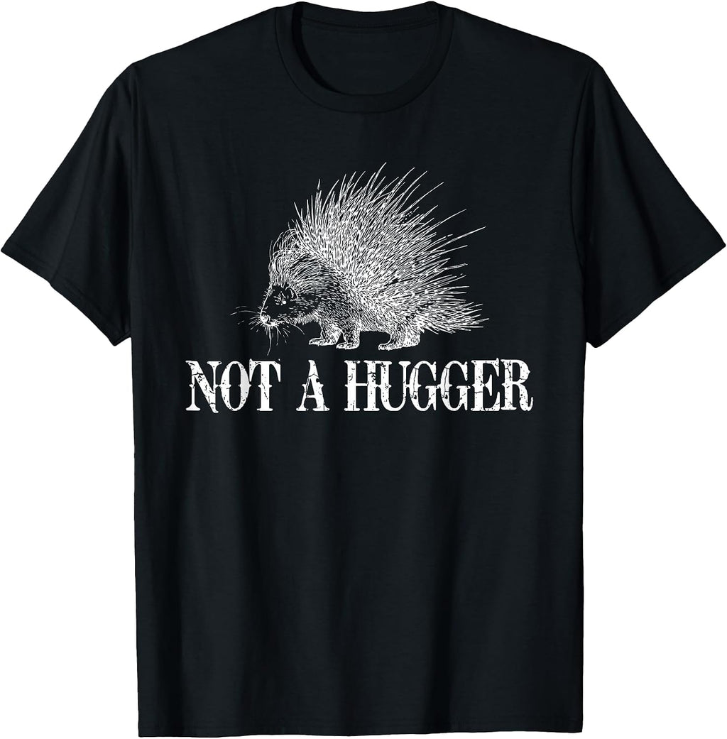 I Don't Hug Apparel Funny Introvert Porcupine Tee