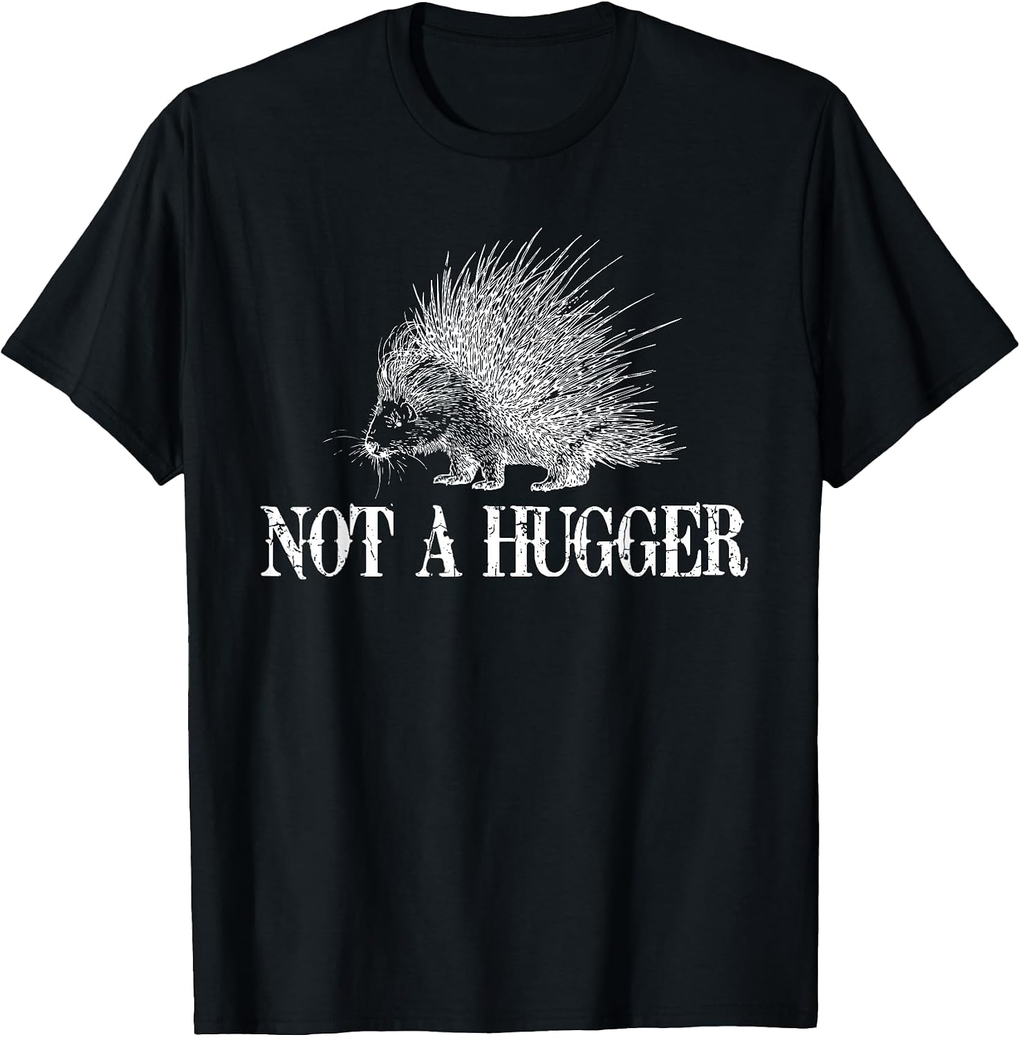 I Don't Hug Apparel Funny Introvert Porcupine Tee