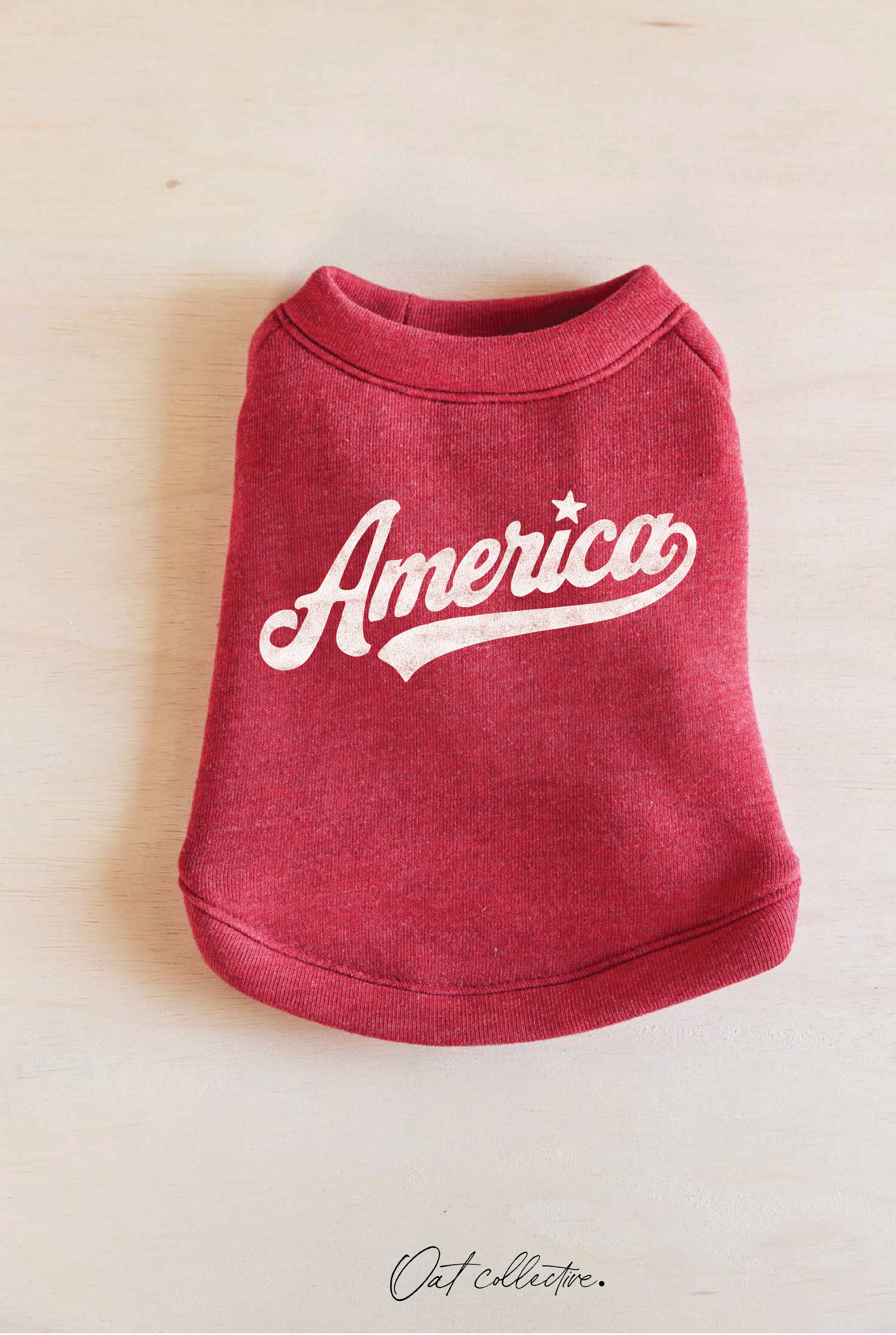 America Pet Graphic Sweatshirt