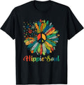 Daisy Peace Sign Hippie Soul Freedom Flower Slogan