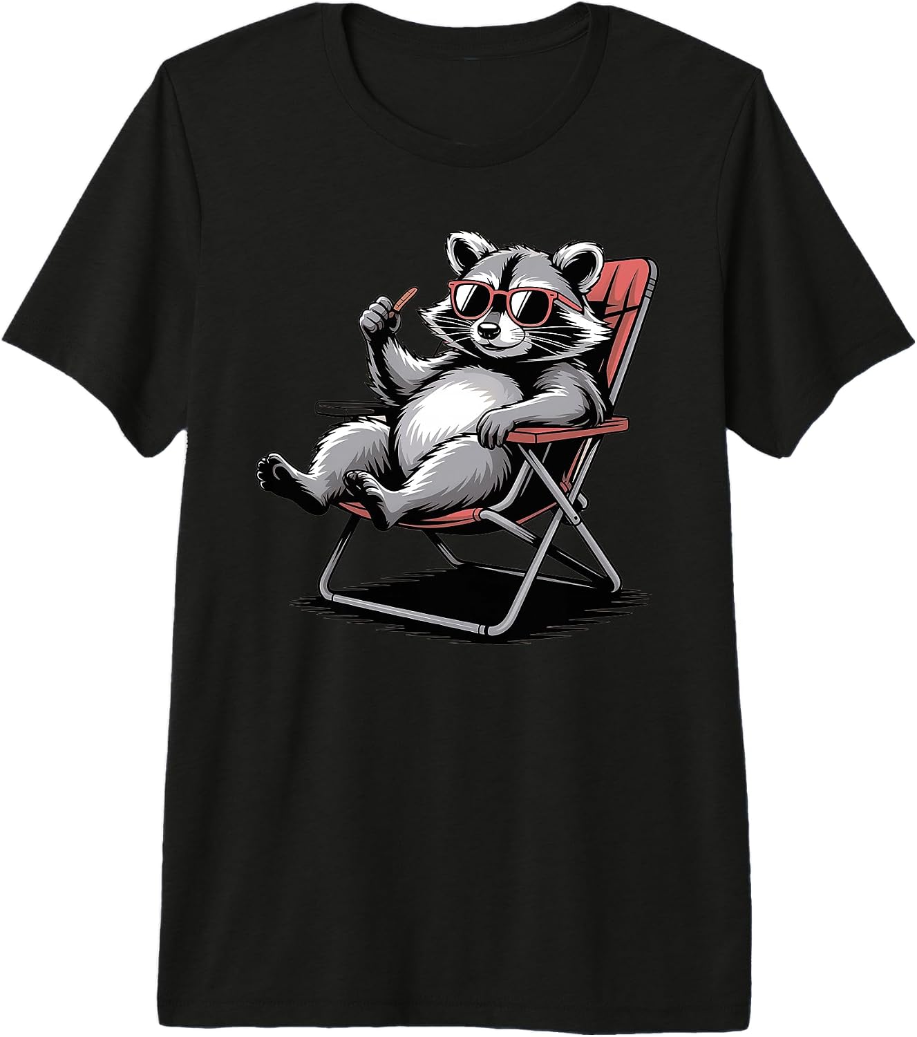 Chill Camping Raccoon Summer