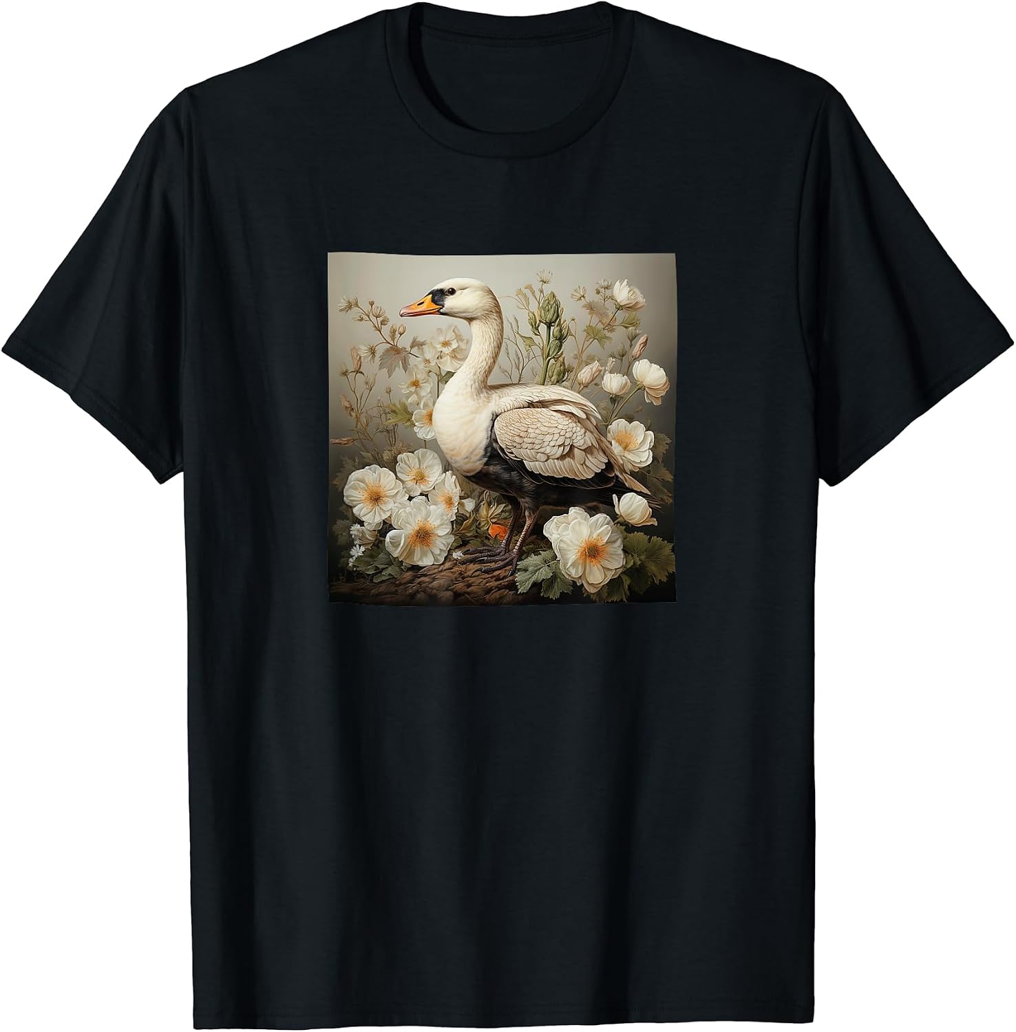 Goose Cottagecore Botanical Flowers Merch