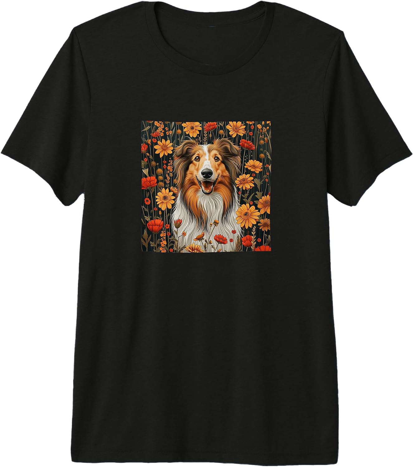 Shetland Sheepdog Cottagecore Flowers Merch