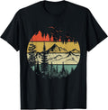 Retro Forest Trees Outdoors Nature Vintage Graphic