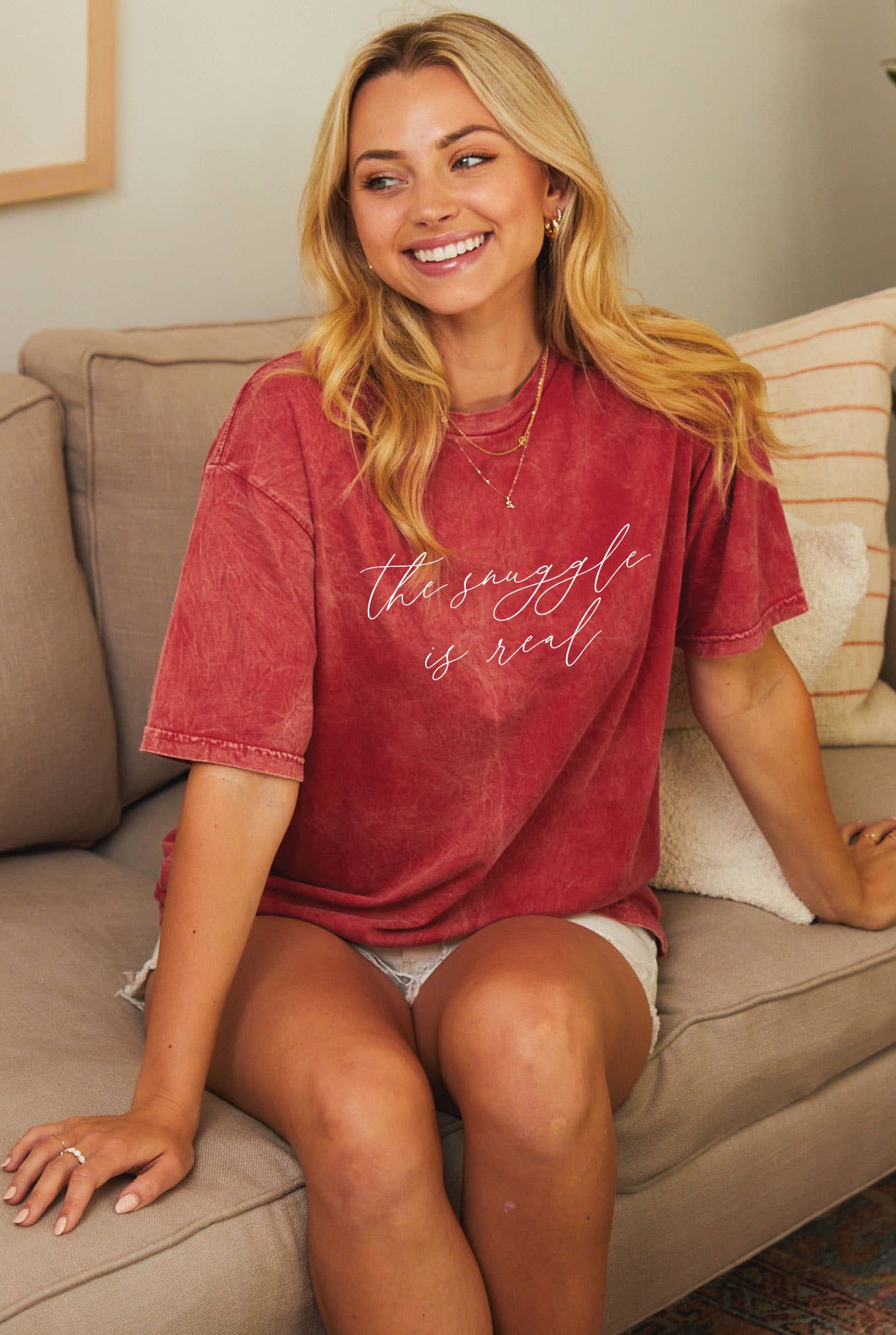 The Snuggle Is Real Mineral Graphic Top