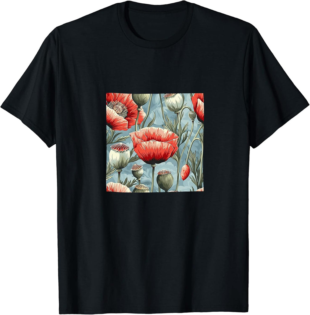 Poppy Flower Pattern Merch