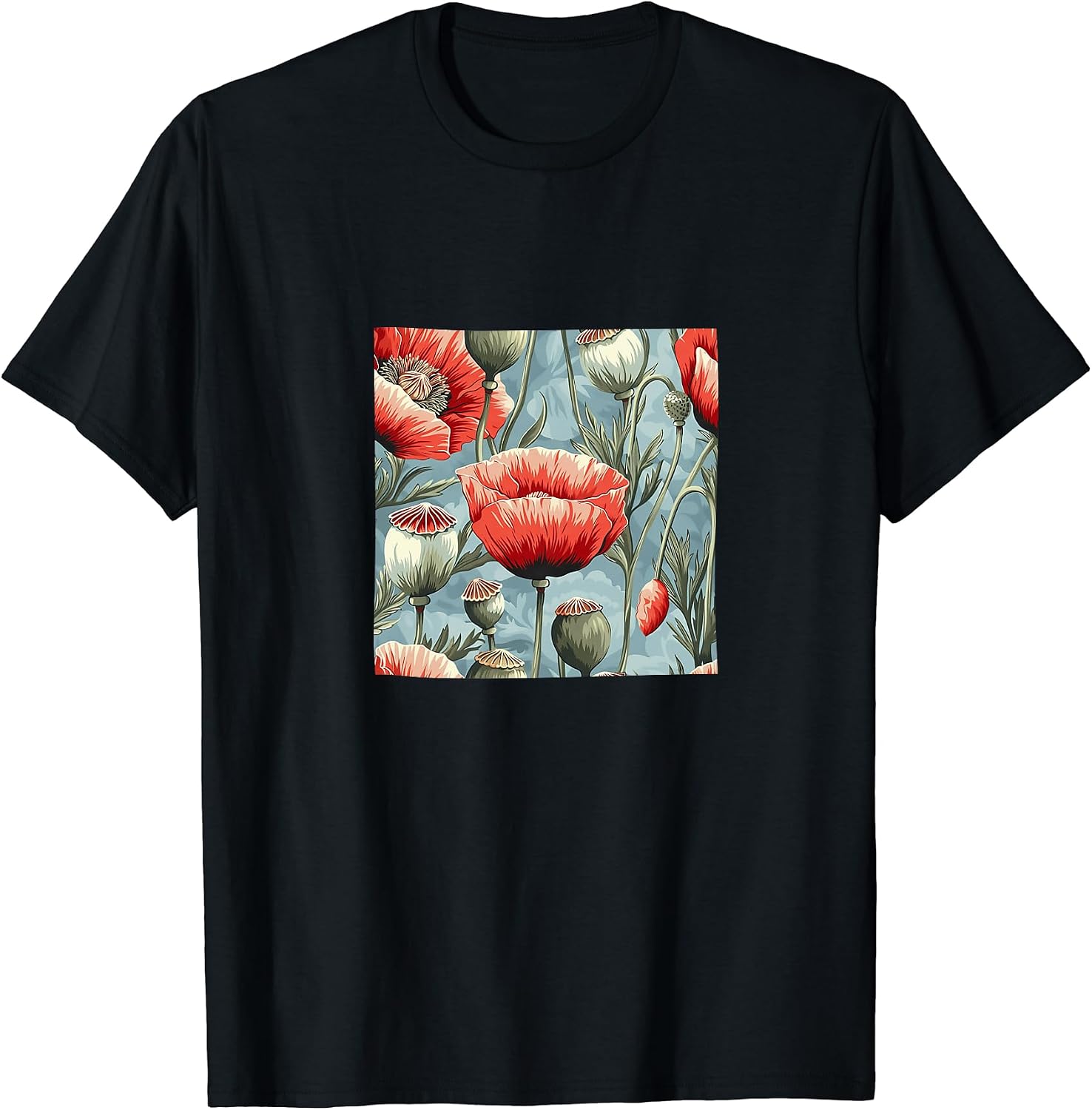 Poppy Flower Pattern Merch