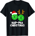Hap-Pea Christmas Vegan Food Pun Merch