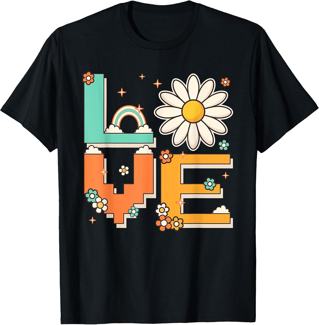 Retro Daisy Flower Lover Clothes Women Girls Kids