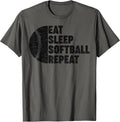 Eat Sleep Softball Repeat Player Tees Merch