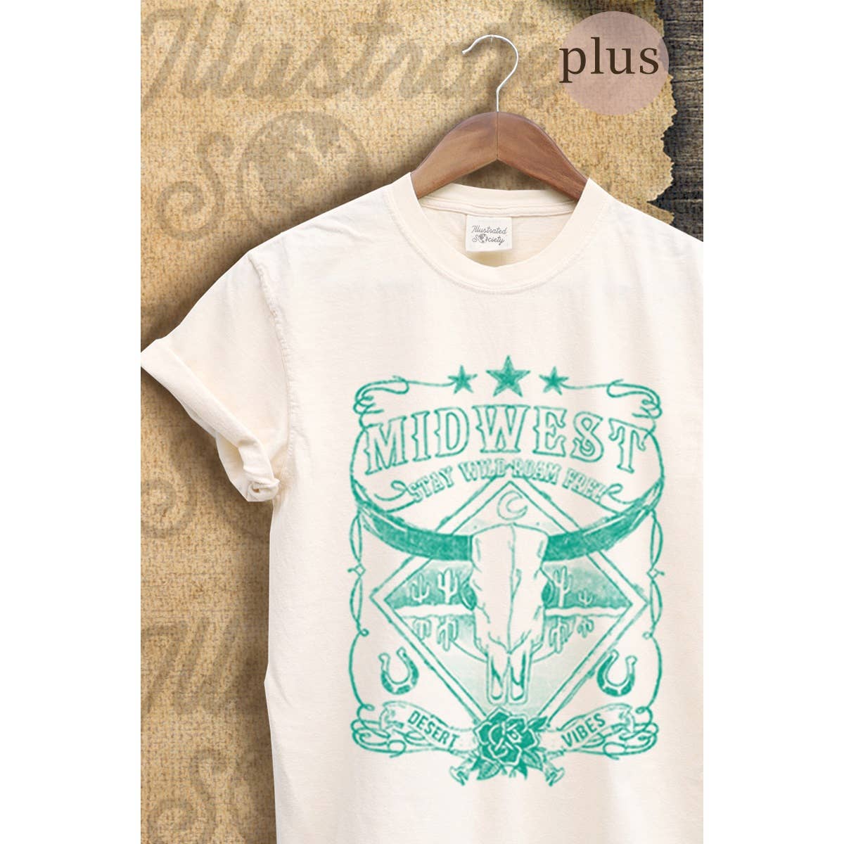 Midwest  Vintage Graphic  Tee  Plus