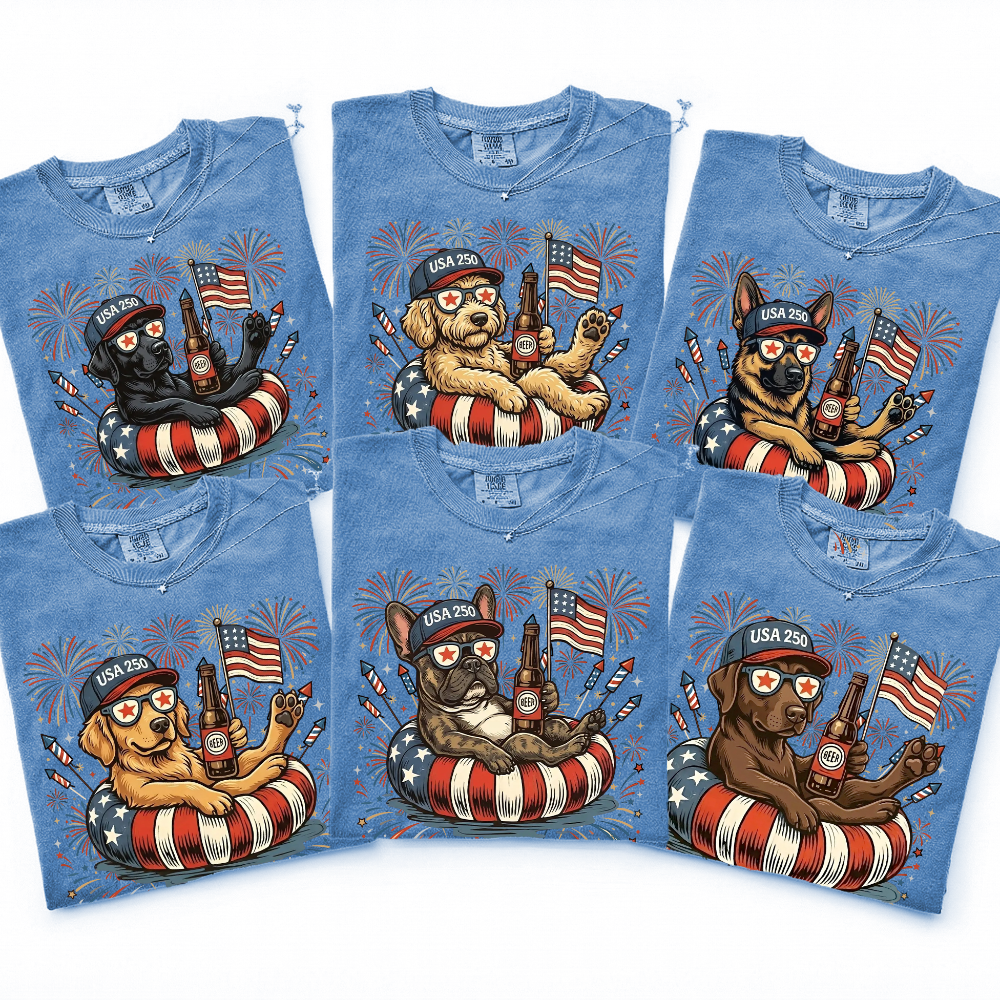 Patriotic Dogs: 4th of July Dog T-Shirts | 50+ Dog Breeds
