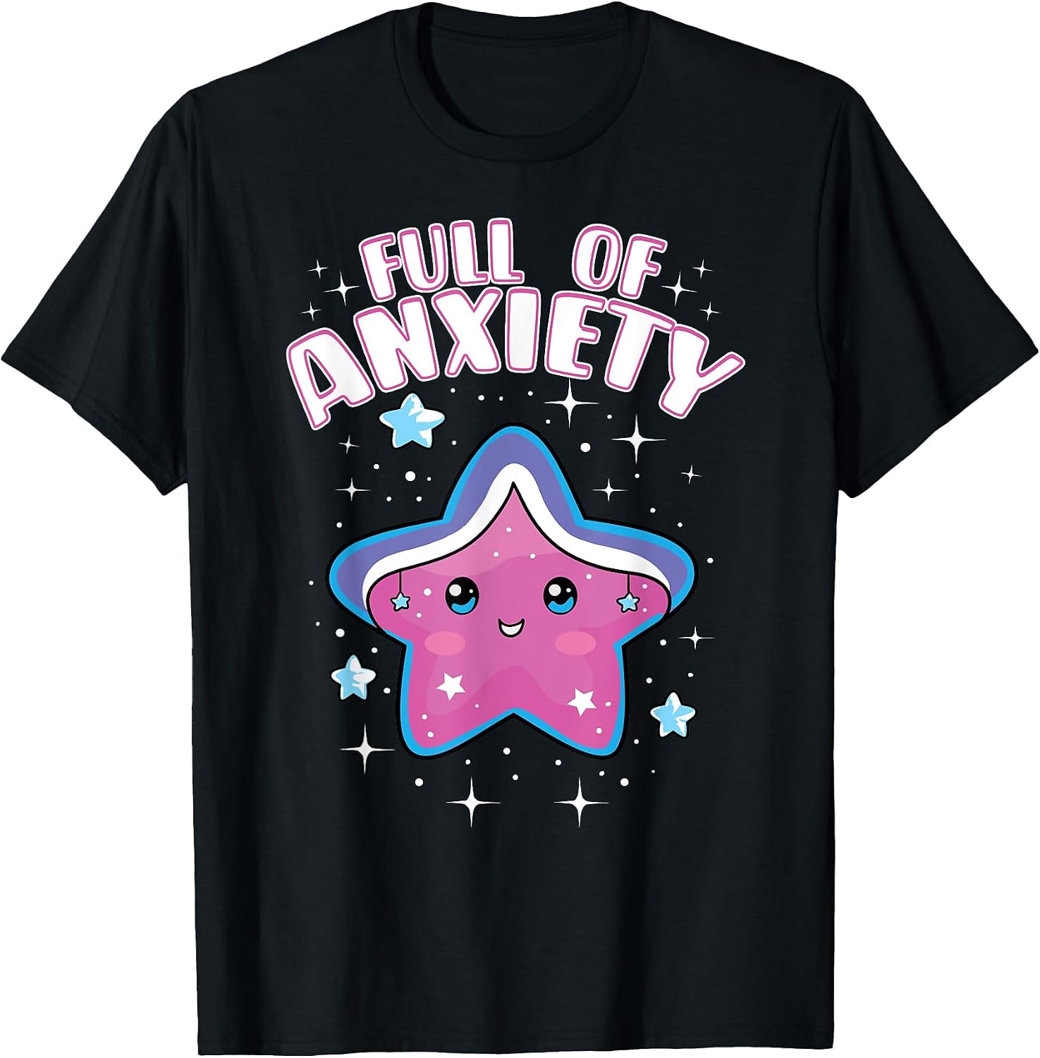 Funny Kawaii Anxietea Anime Lover K-POP Merch Tee