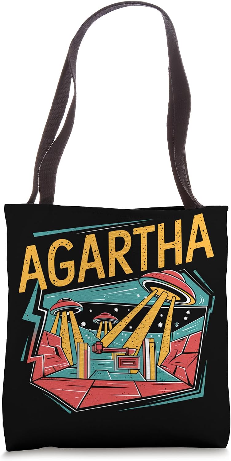 Agartha City Tshirt UFO Sci Fi Conspiracy Mystic