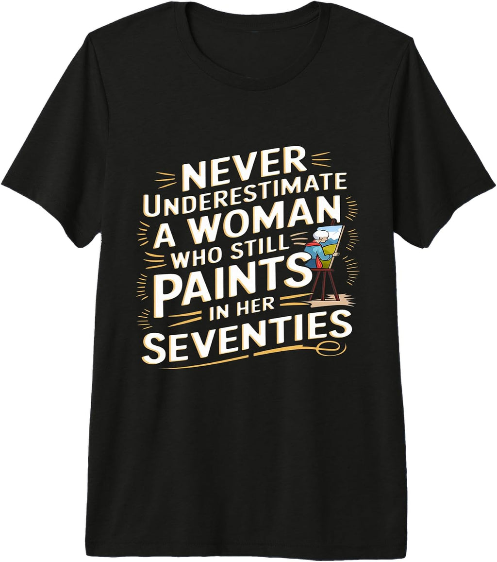 Seventies Woman Painter Strong Creative Power